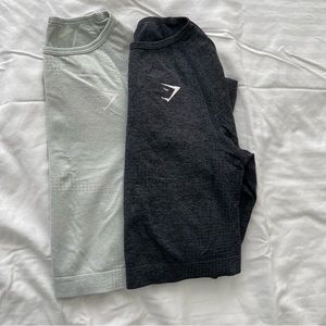 Gymshark cropped long sleeve tops